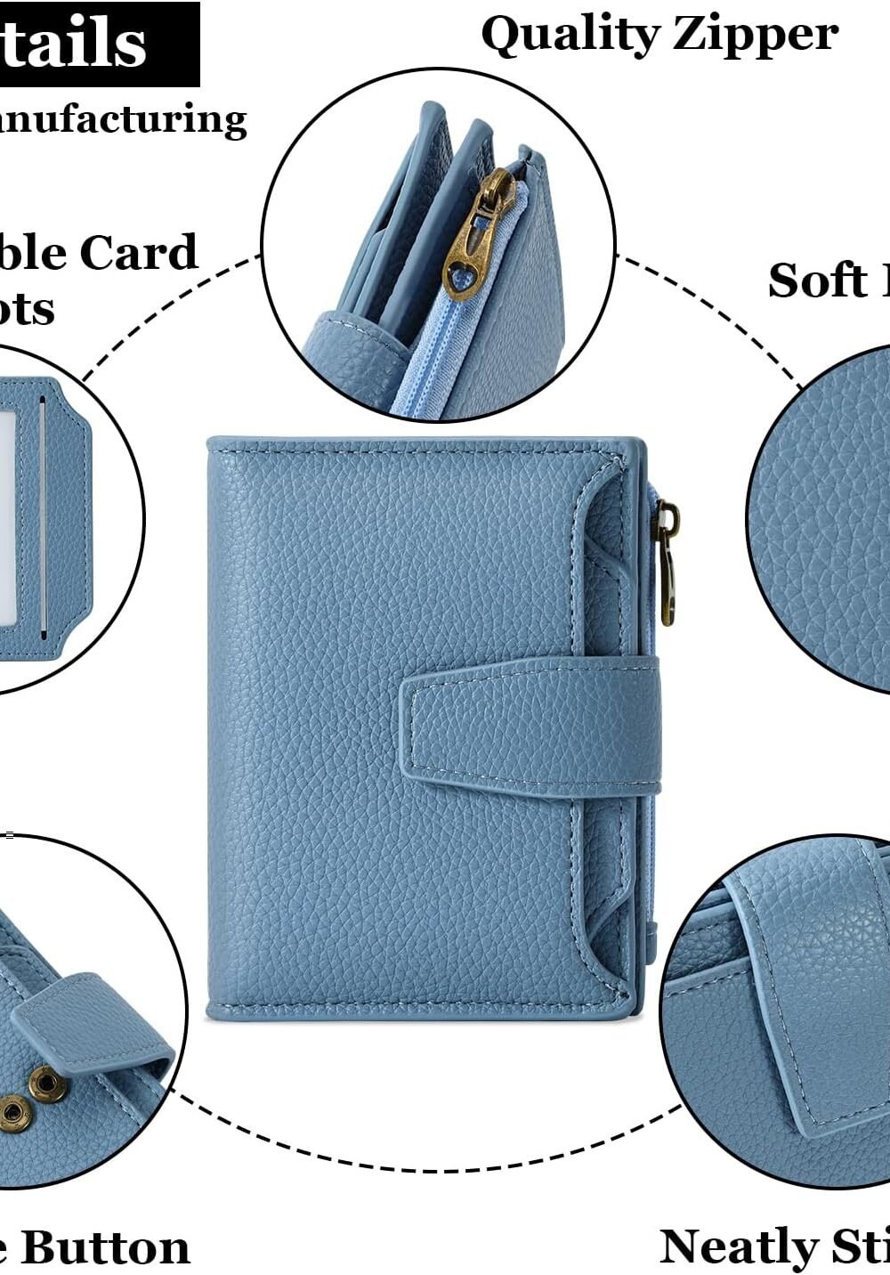 Compact Rfid Block Women’s Leather Wallet - Image 5