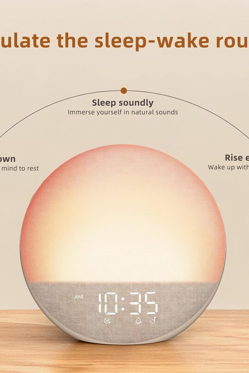 Sunrise Larm Clock With White Noise Blueoth Speaker - Image 4