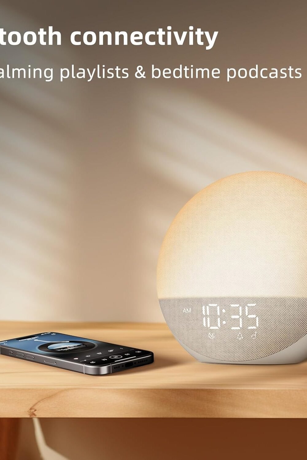 Sunrise Larm Clock With White Noise Blueoth Speaker - Image 5