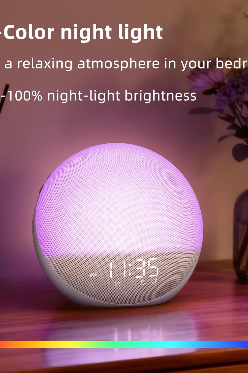 Sunrise Larm Clock With White Noise Blueoth Speaker - Image 9