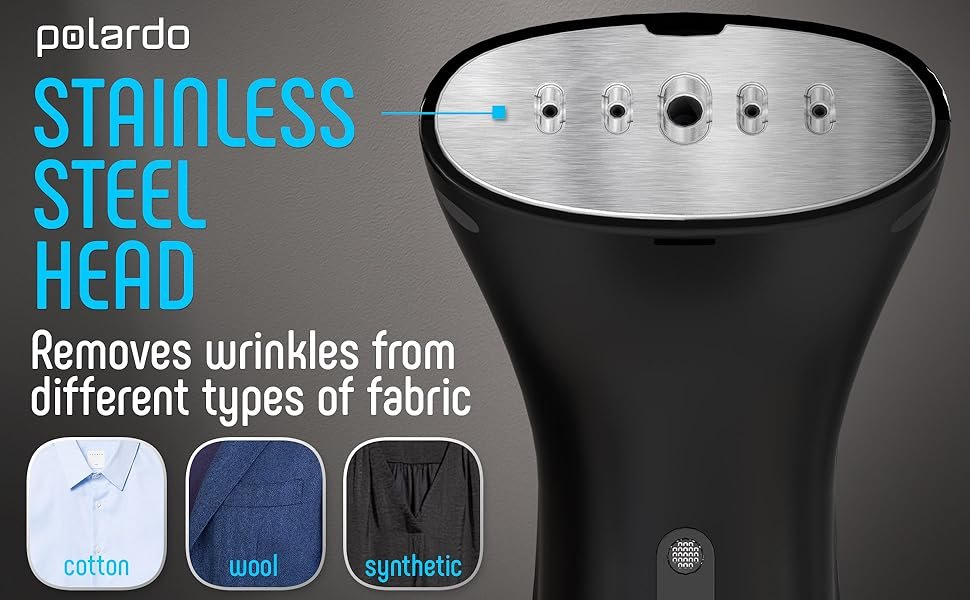 Polardo Compact Handheld Garment Steamer - nti-Spill Technol 608