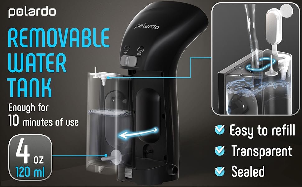 Polardo Compact Handheld Garment Steamer - nti-Spill Technol 610