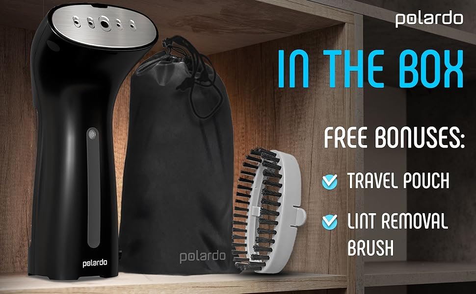 Polardo Compact Handheld Garment Steamer - nti-Spill Technol 611