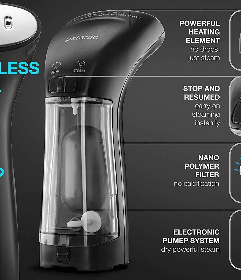 Polardo Compact Handheld Garment Steamer - nti-Spill Technol 4 Polardo Compact Handheld Garment Steamer - Nti-Spill Technol - Image 4
