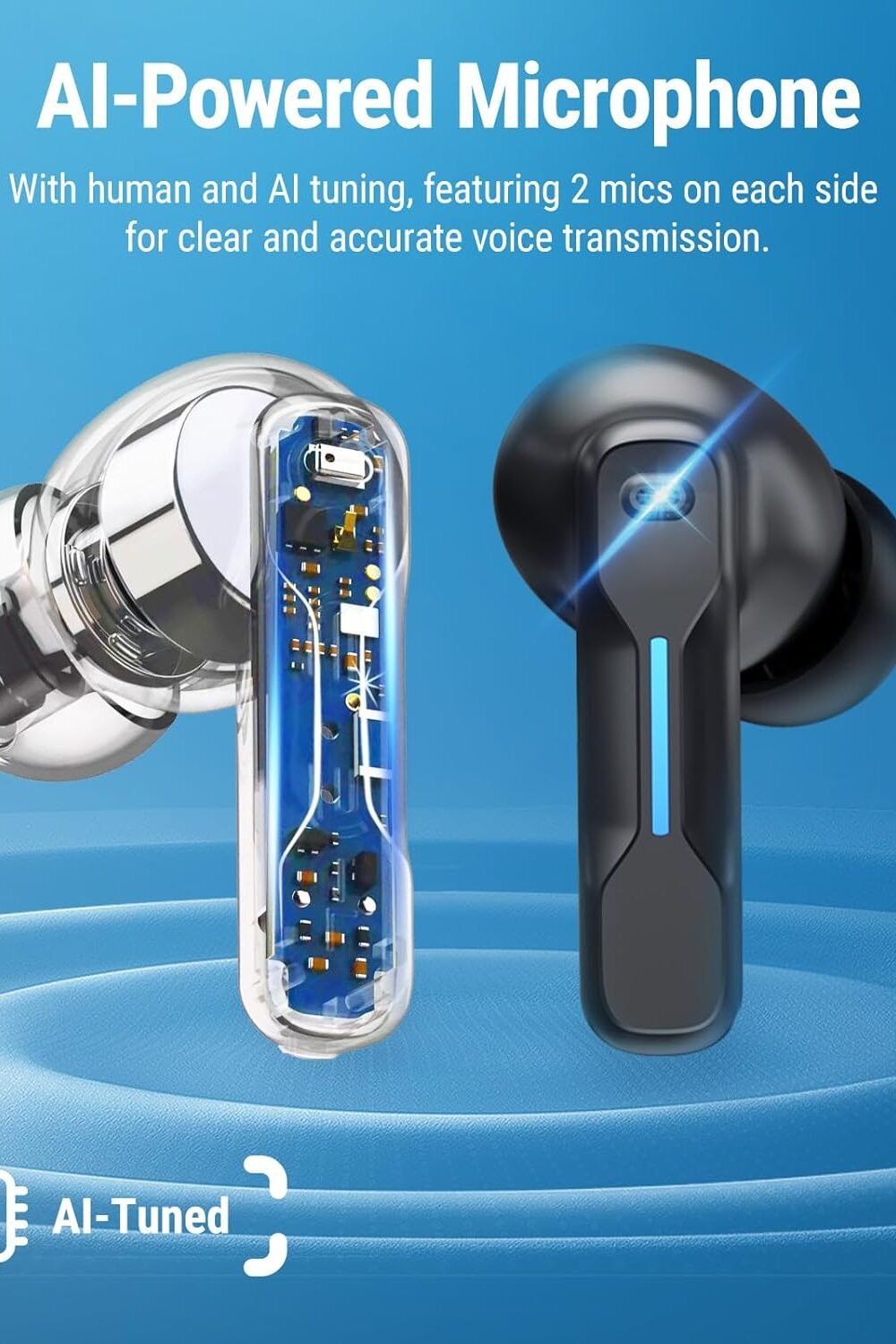 Middle Rabbit Wireless Gamg Earbuds With Mic - Image 4