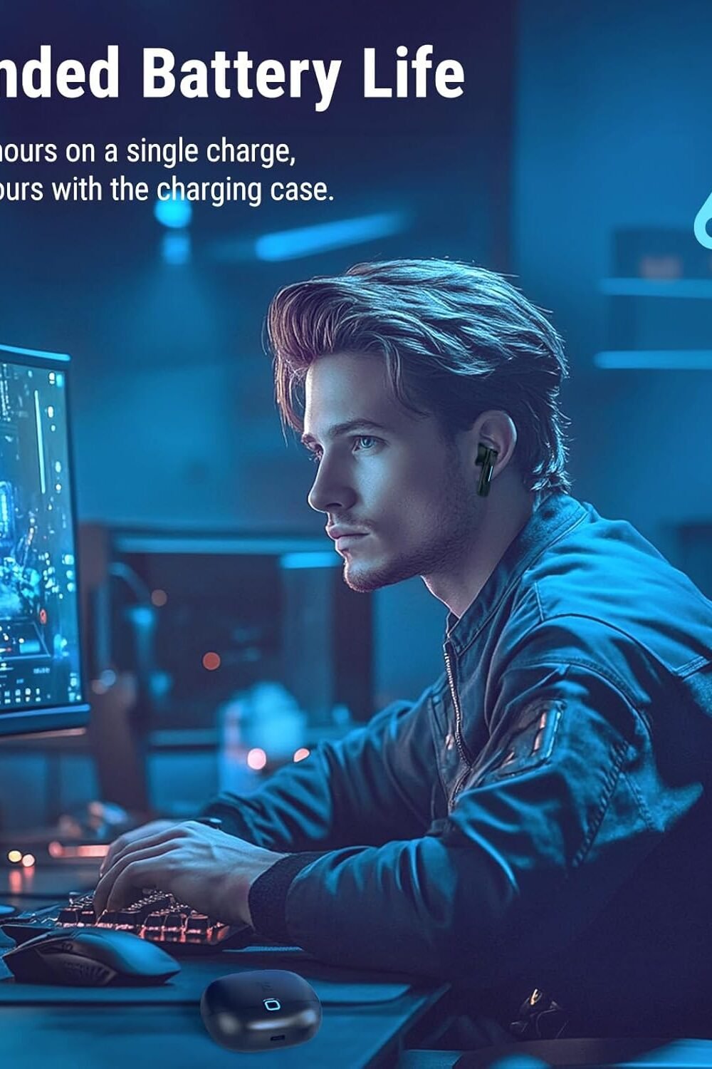 Middle Rabbit Wireless Gamg Earbuds With Mic - Image 5