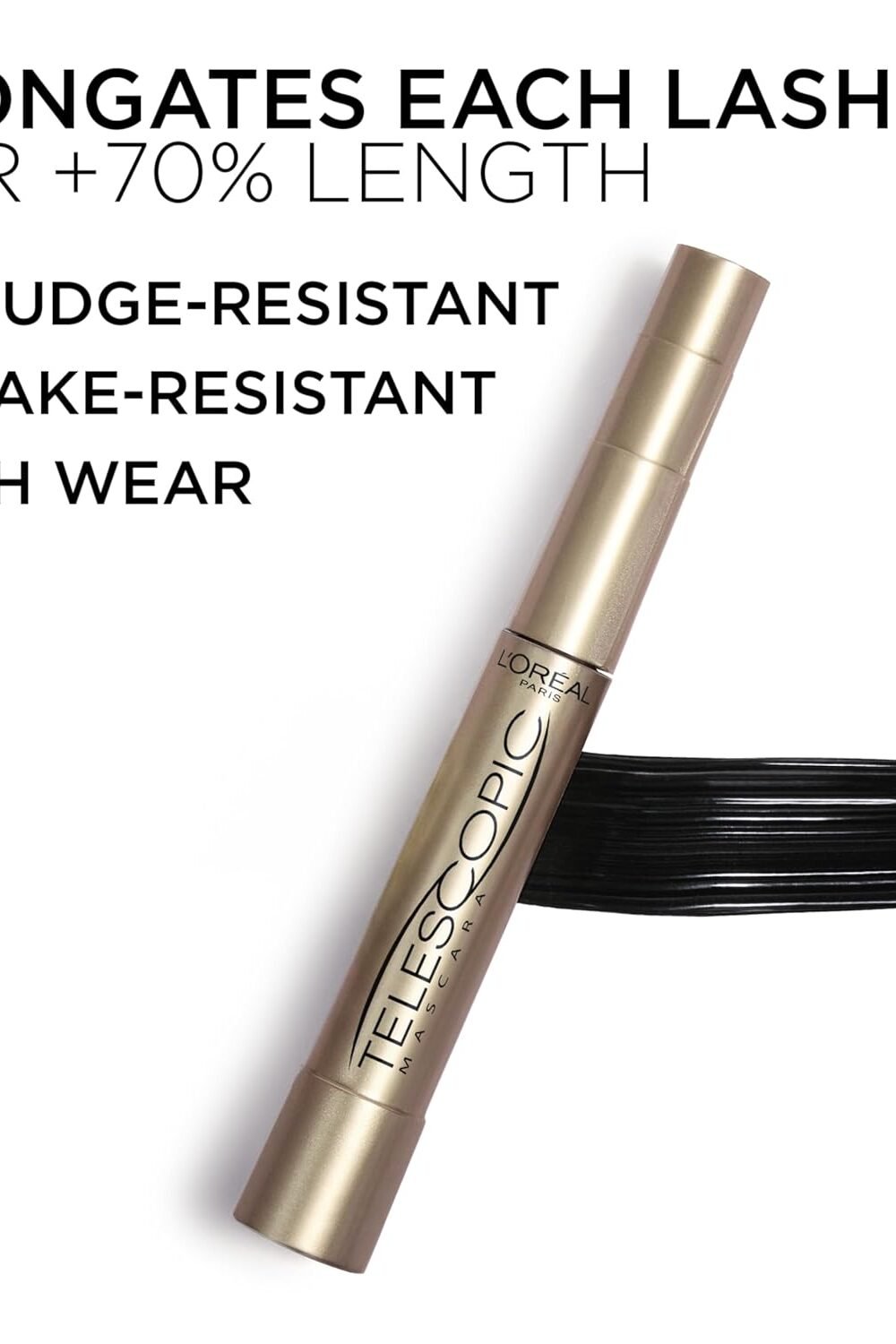 L'Oreal Paris Telescopic Mascara - Blackest Black - Image 8