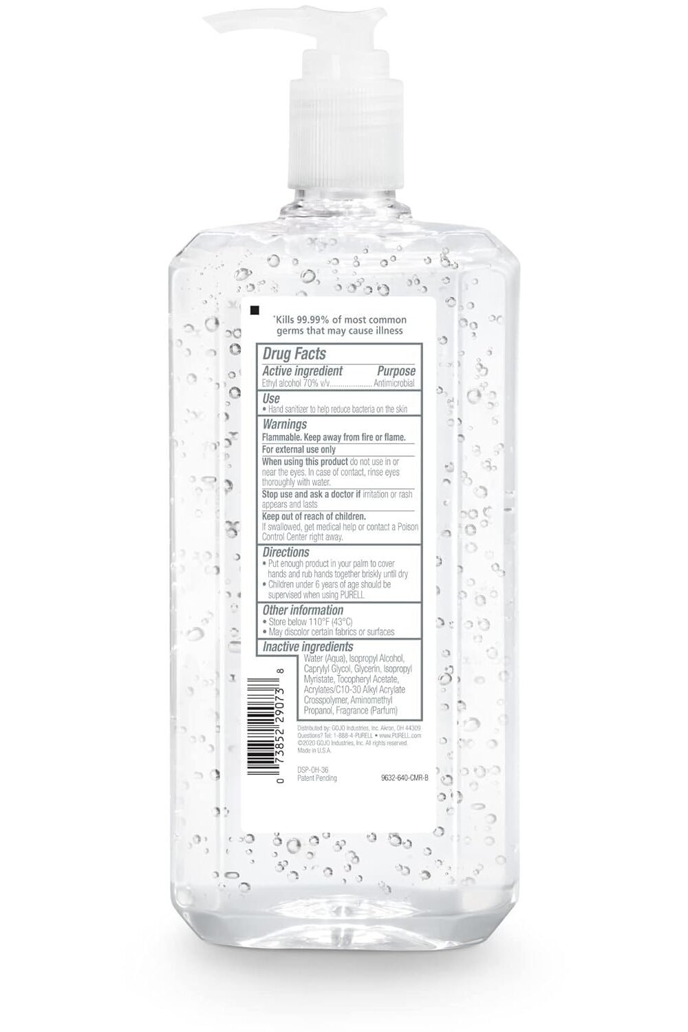 Purell Dvanced Hand Sanitizer Gel - Clean Scent, Liter - Image 8