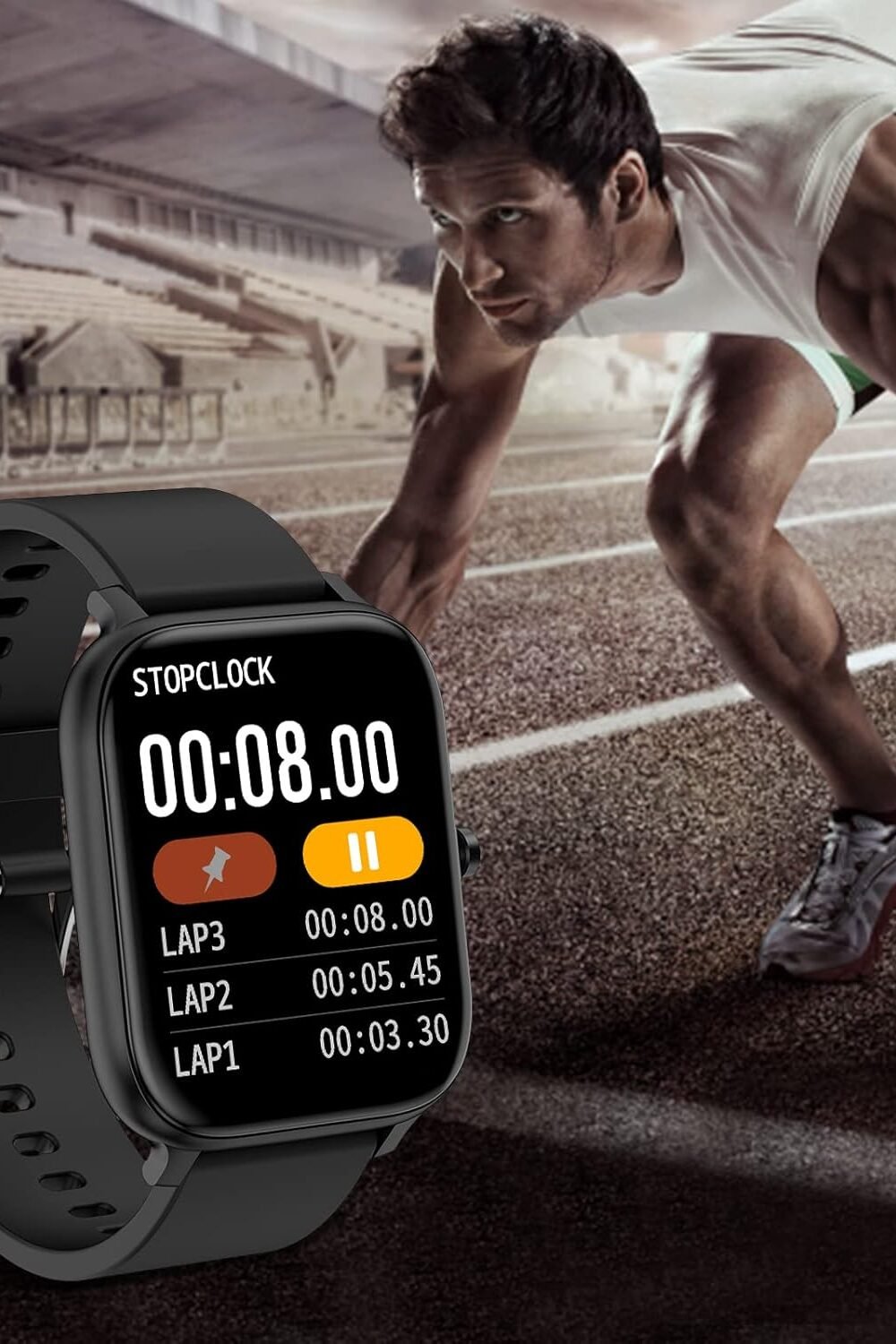 Smart Watch Men Women - Fitness Acker, Heart Rate Monir - Image 4