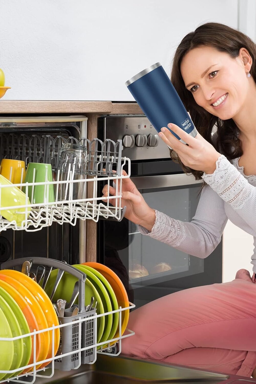 WETOWETO oz Insulated avel Mug - Navy Blue 7 Wetoweto Oz Insulated Avel Mug - Navy Blue - Image 7