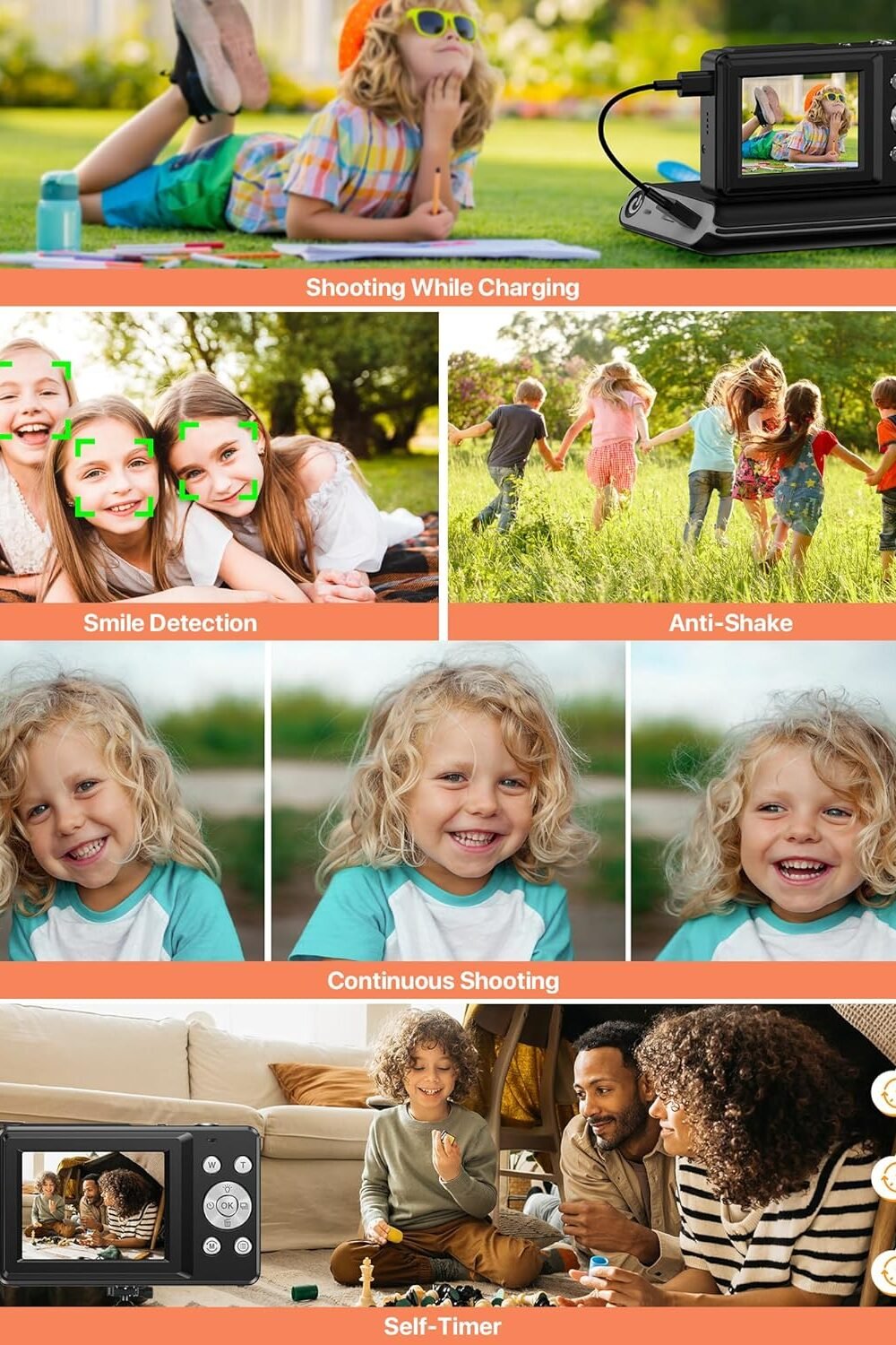 Fhd Digital Camera Teens Kids - Portable Compact Design - Image 6