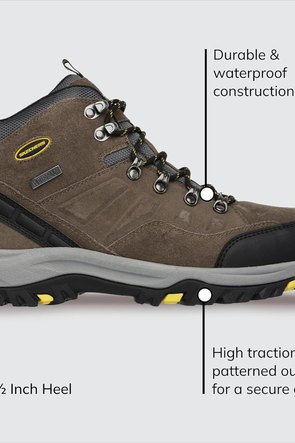 Skechers Men'S Waterproof Lace-Up Boots - Image 5