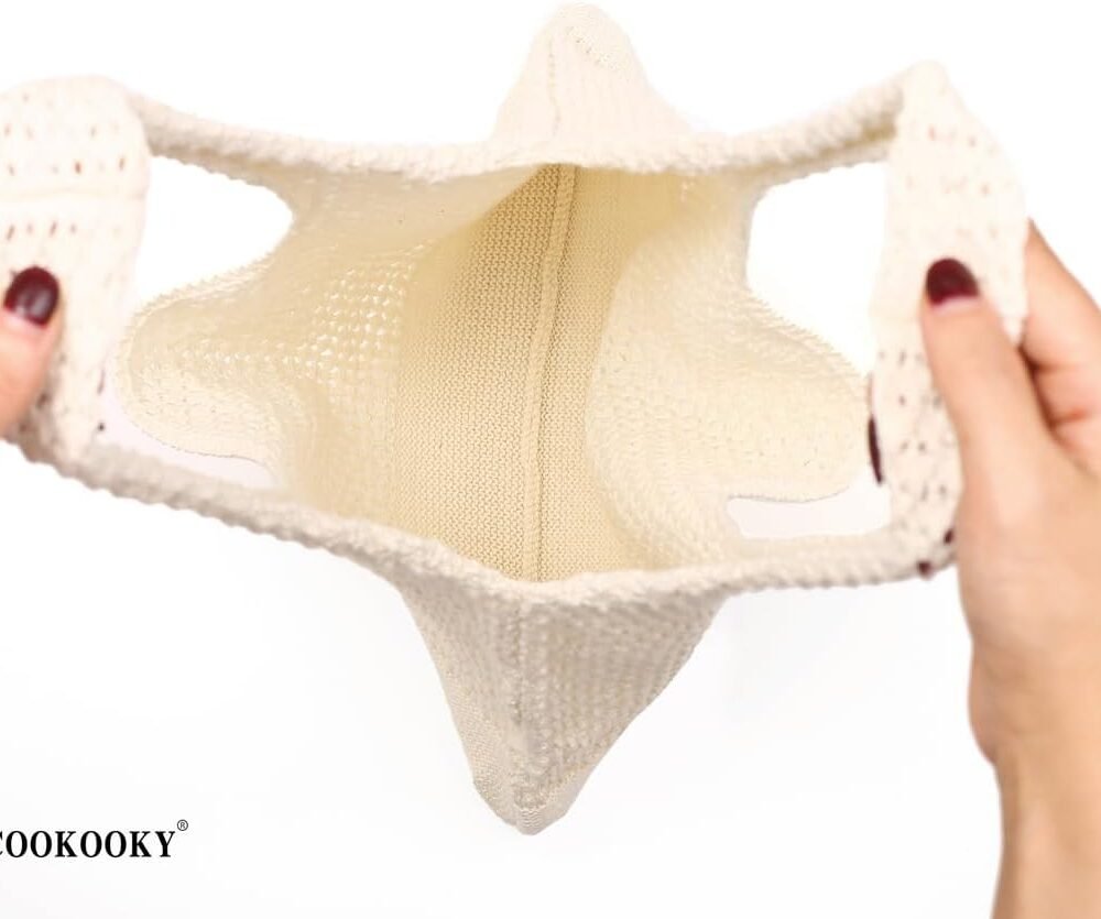 Crochet Beach Bag Women - Summer Mesh Te - Image 3