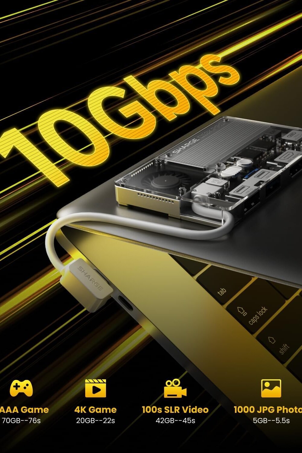 Shrge Pro Tb Portable Ssd With Hub Hdmi - Image 3