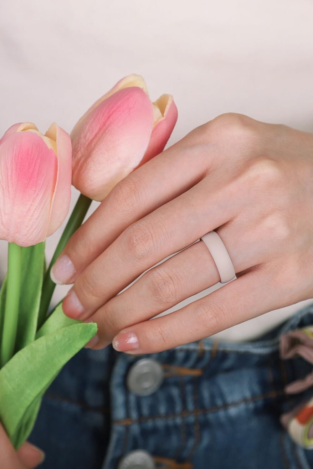 Egnaro Women'S Silicone Engagement Rgs - Ergonomic Design - Image 4