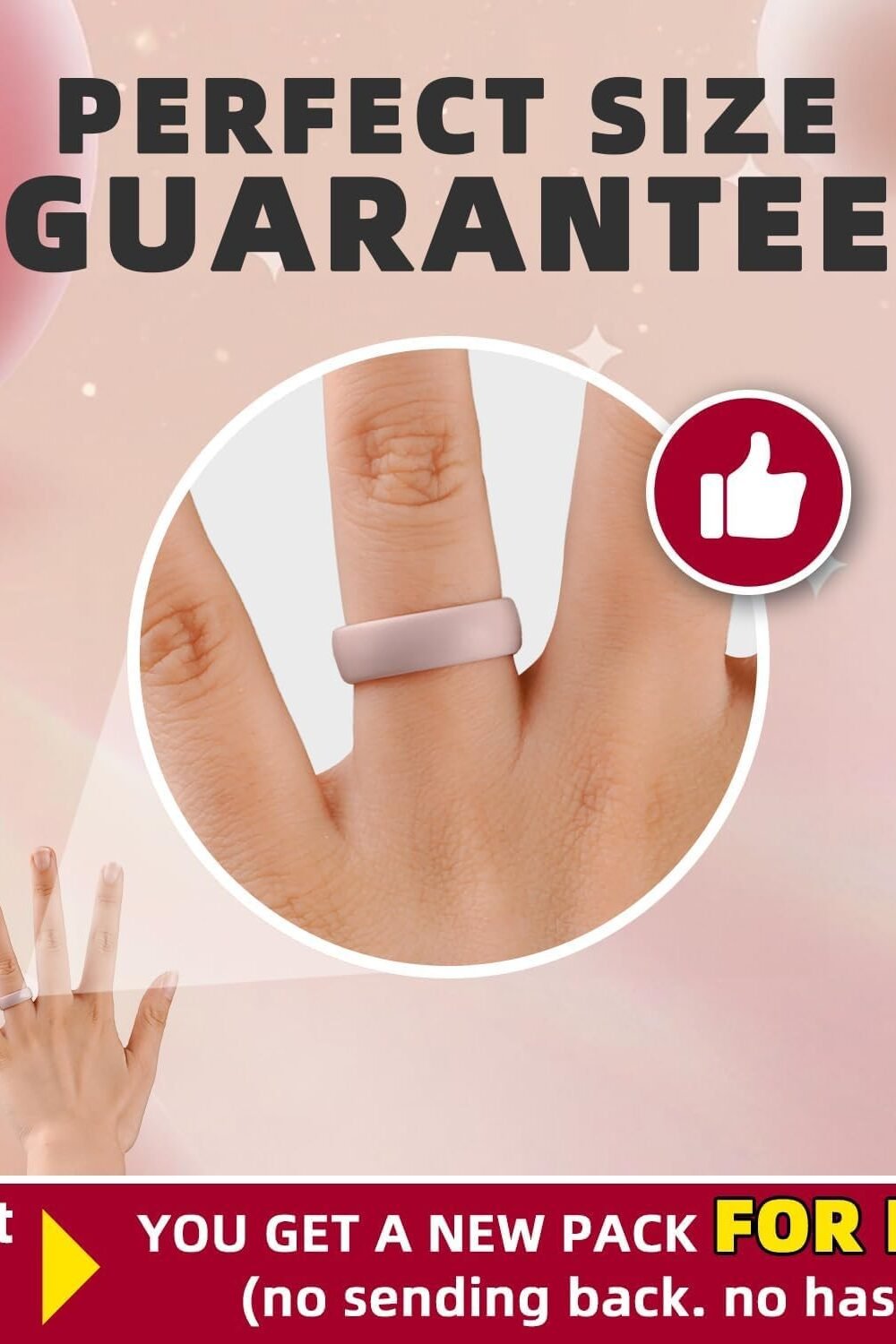 Egnaro Women'S Silicone Engagement Rgs - Ergonomic Design - Image 6