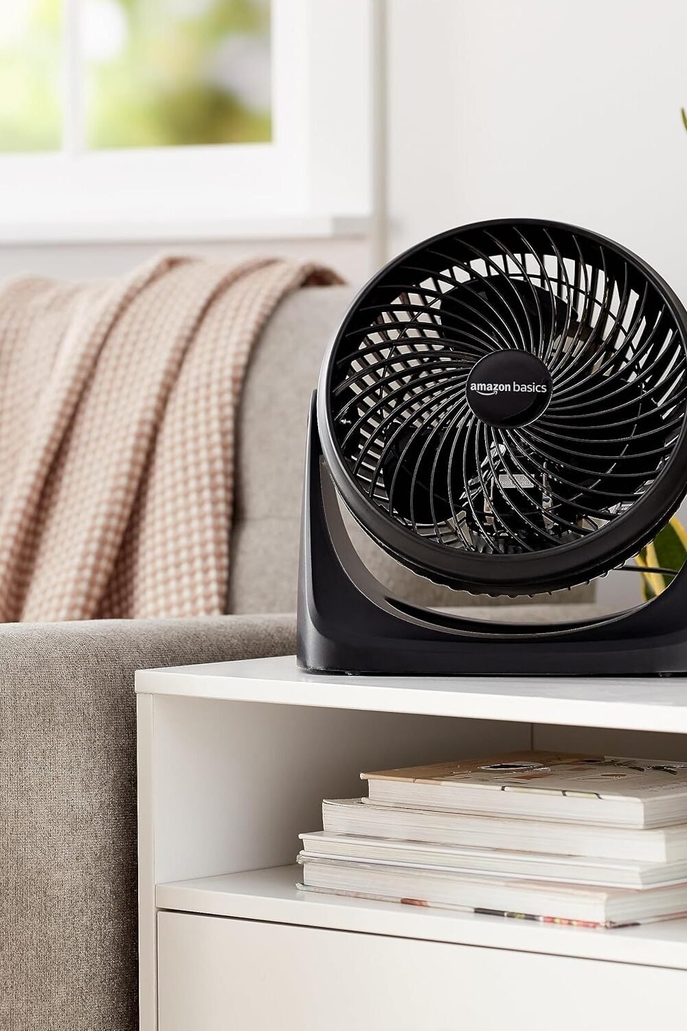 Mazon Basics Circular Desk Fan - Djustable Tilt, Speeds, Bla - Image 6