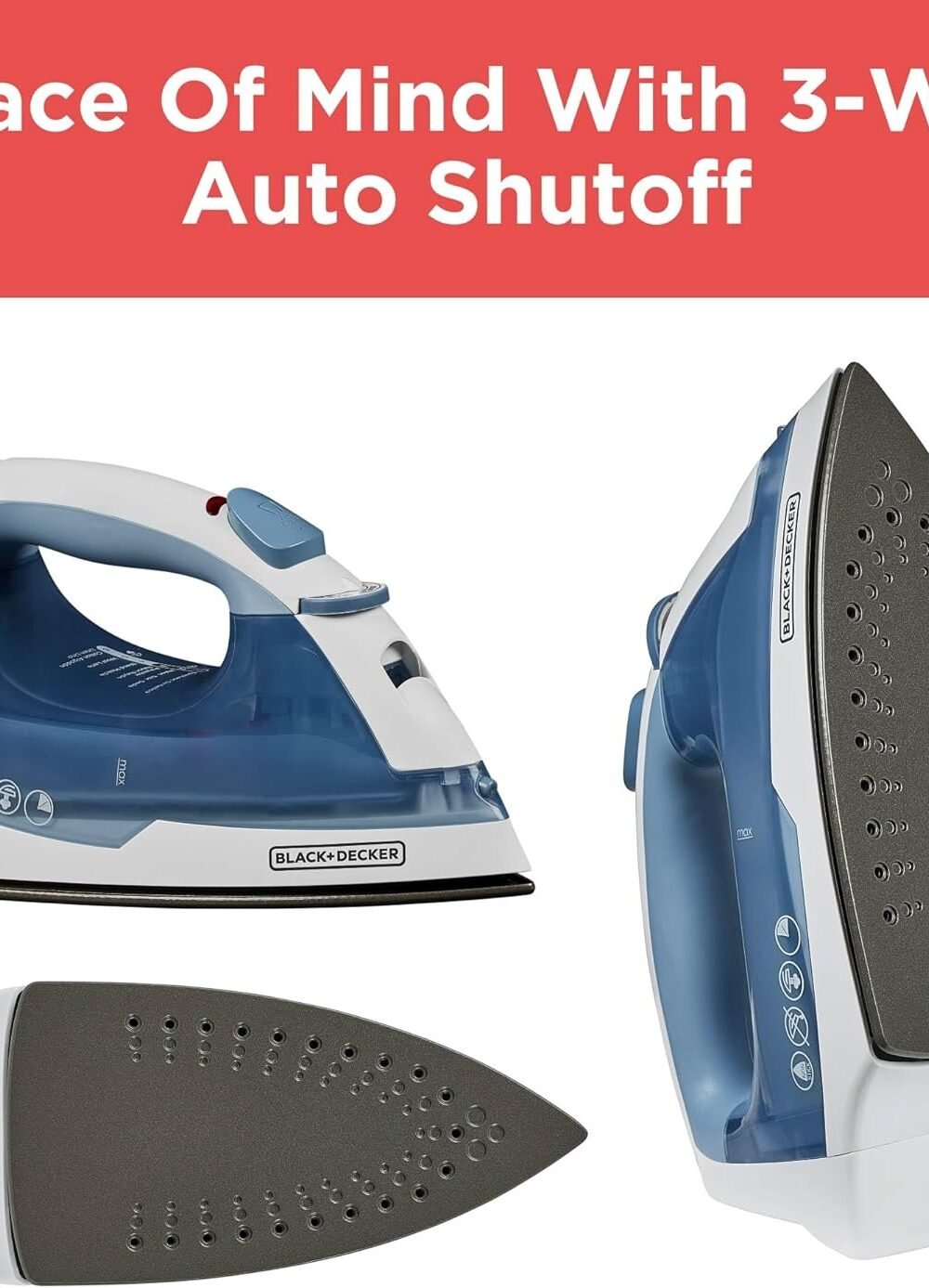 Black+Decker Easy Steam Compact Iron - Image 8