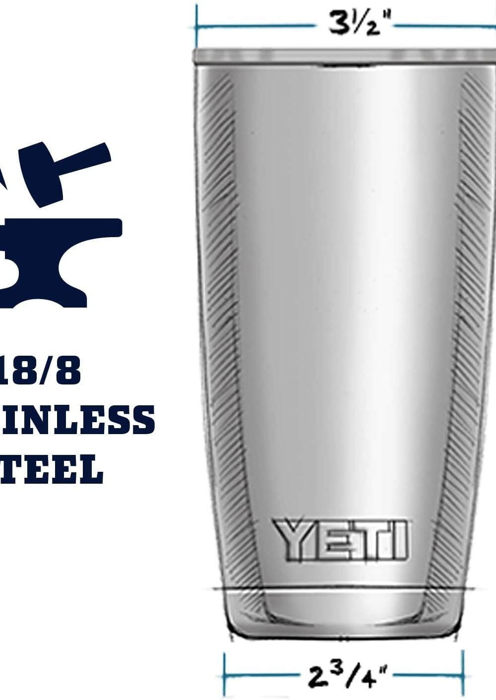 Yeti Rambler Oz Insulated Tumbler With Magslider Lid - Image 2