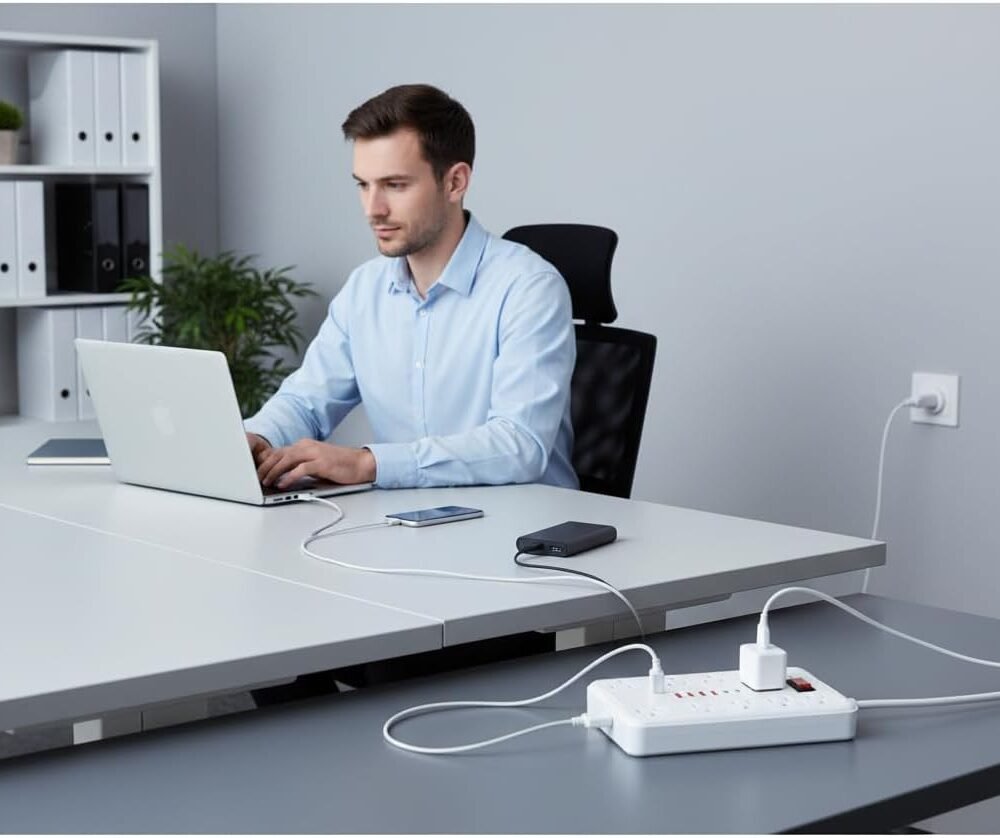 Surge Protecr Power Strip With Usb-C Charger - Image 6