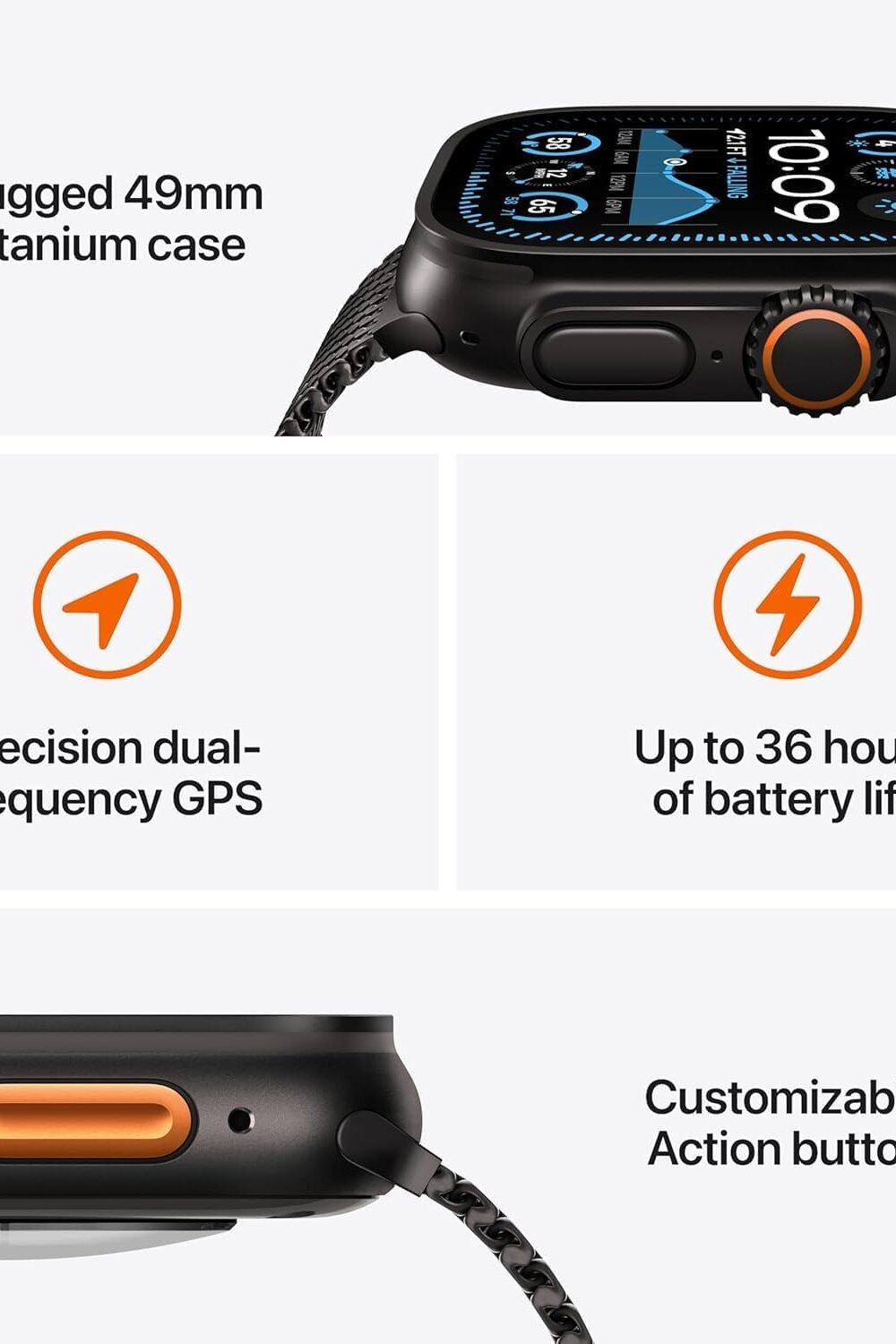 Pple Watch Ultra - Gps + Cellular, Black Titanium - Image 6