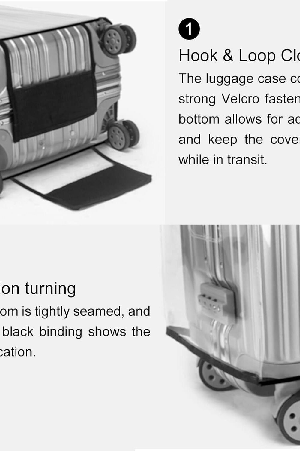 Clear Pvc Suitcase Cover - Waterproof Dustproof - Image 3