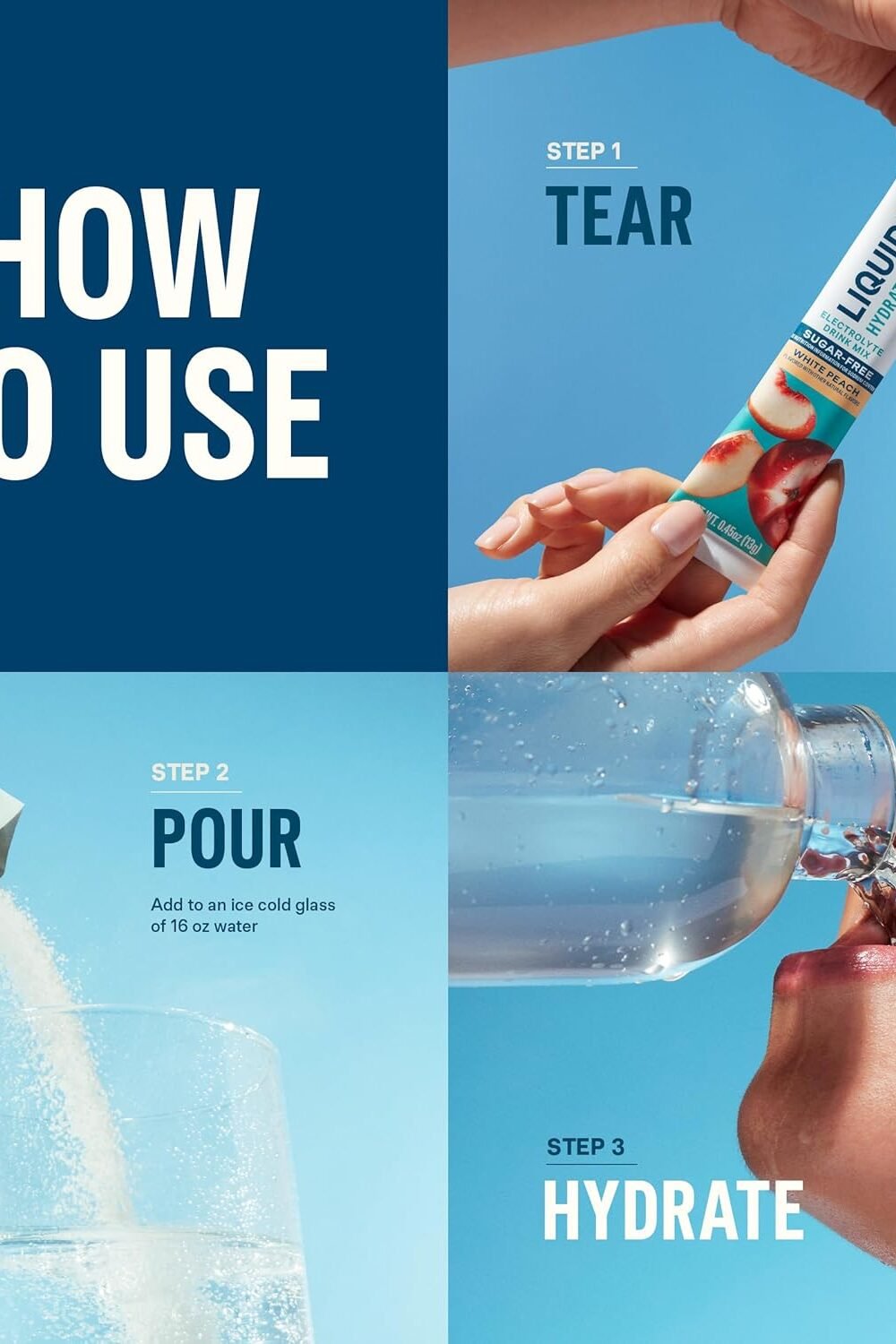 Sugar-Free Hydration Multiplier - White Peach | Electrolyte - Image 5