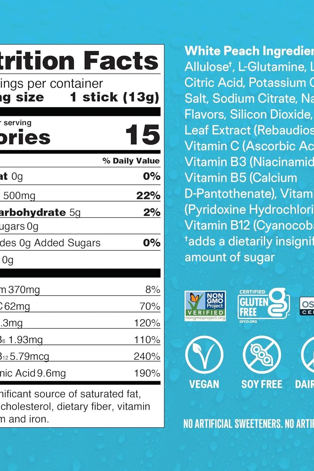 Sugar-Free Hydration Multiplier - White Peach | Electrolyte - Image 7