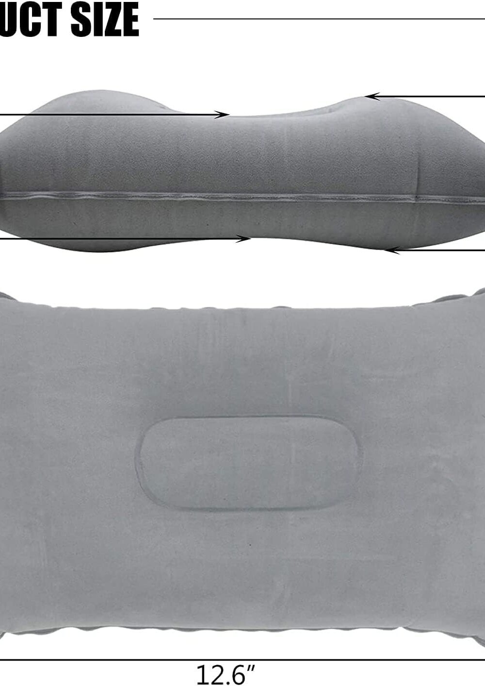 Ultralight Inflatable Avel Pillow - Gray - Image 5