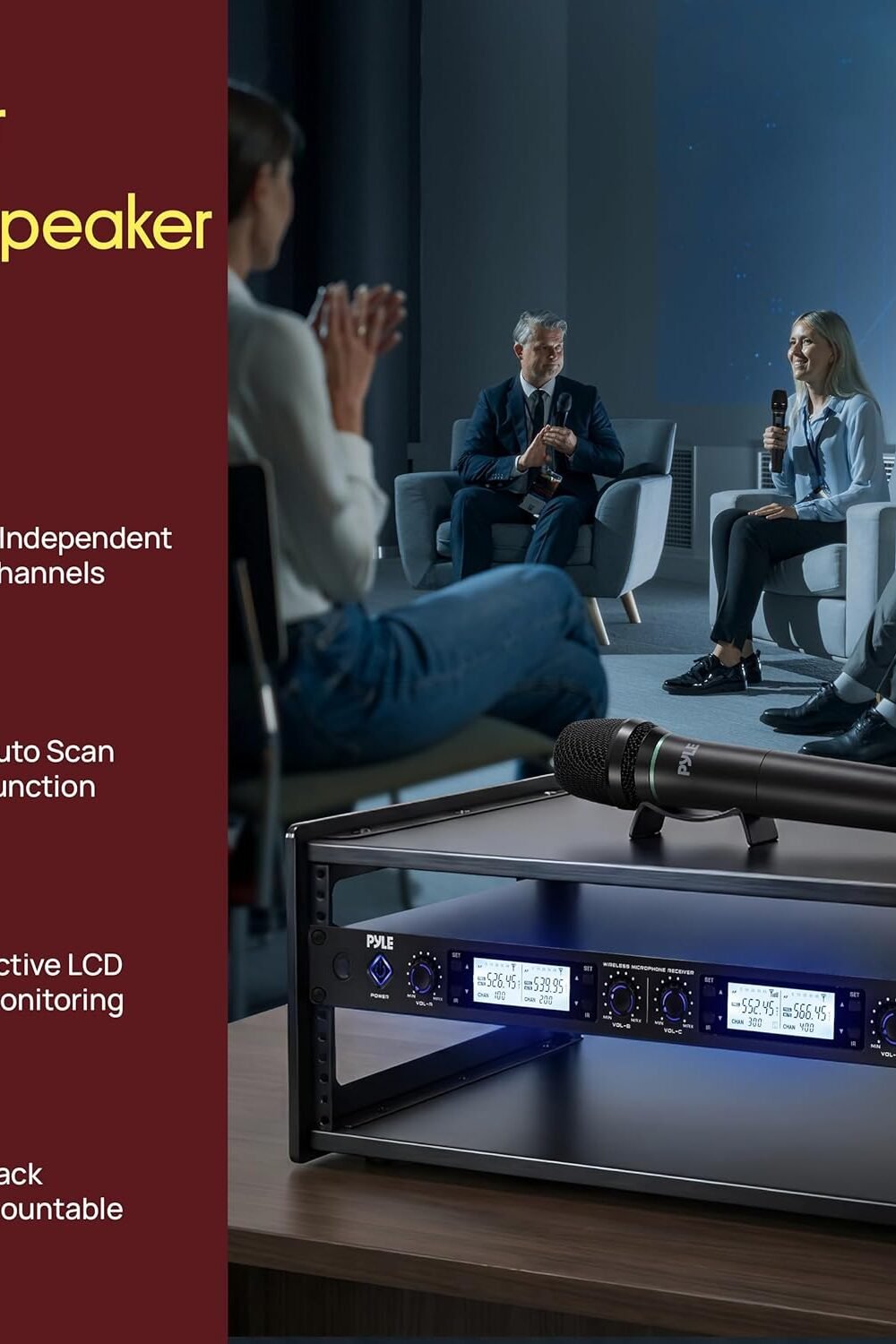 Pyle Uhf Wireless Microphone System - Mics - Image 4