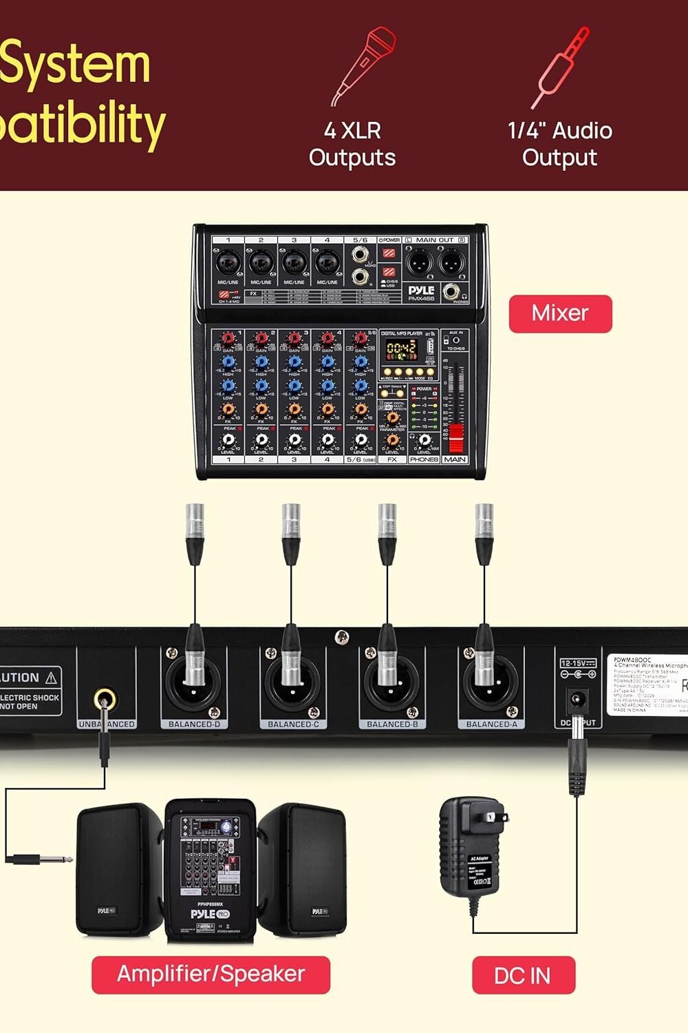 Pyle Uhf Wireless Microphone System - Mics - Image 6