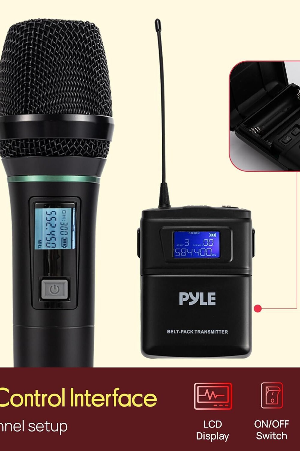 Pyle Uhf Wireless Microphone System - Mics - Image 7