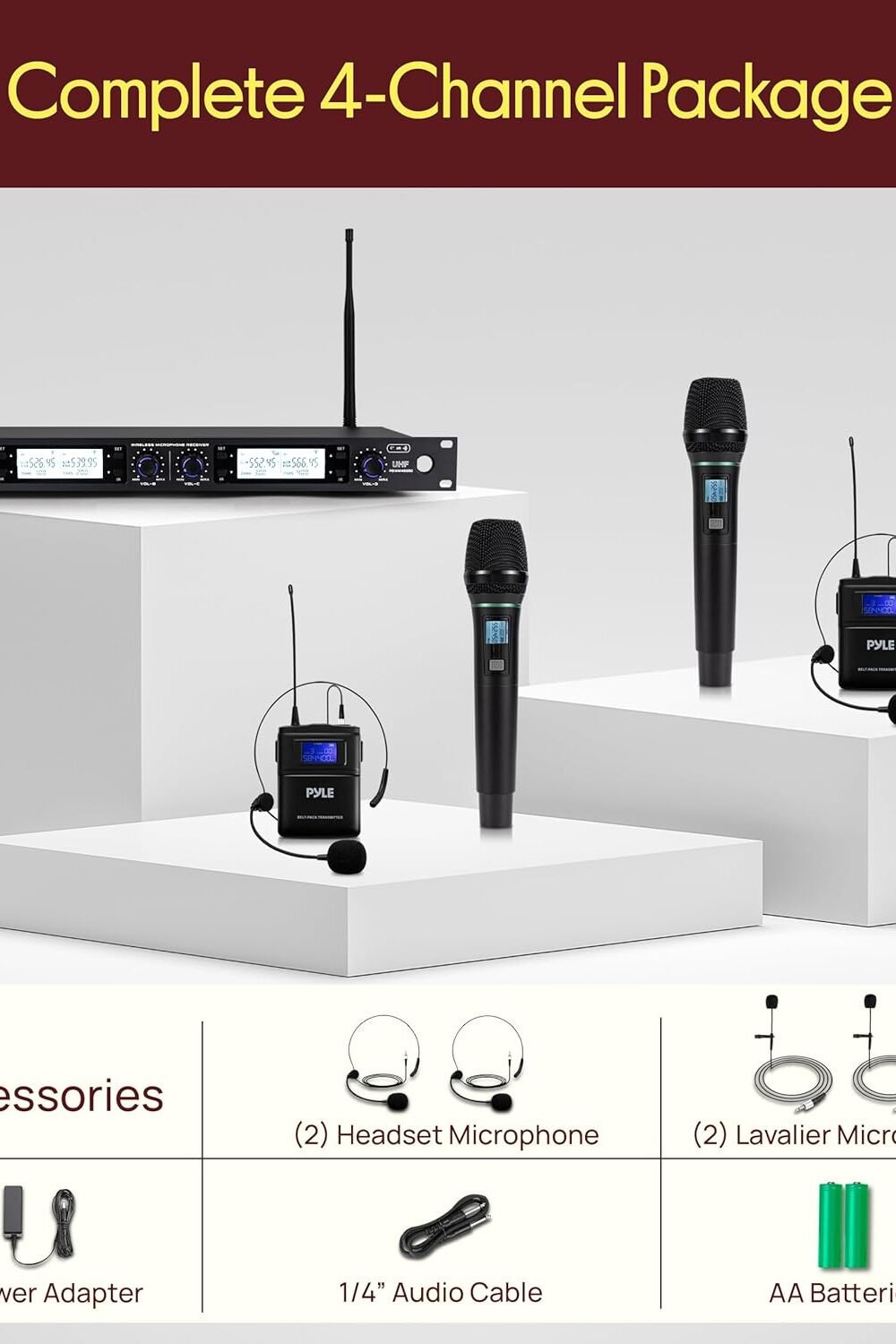 Pyle Uhf Wireless Microphone System - Mics - Image 8