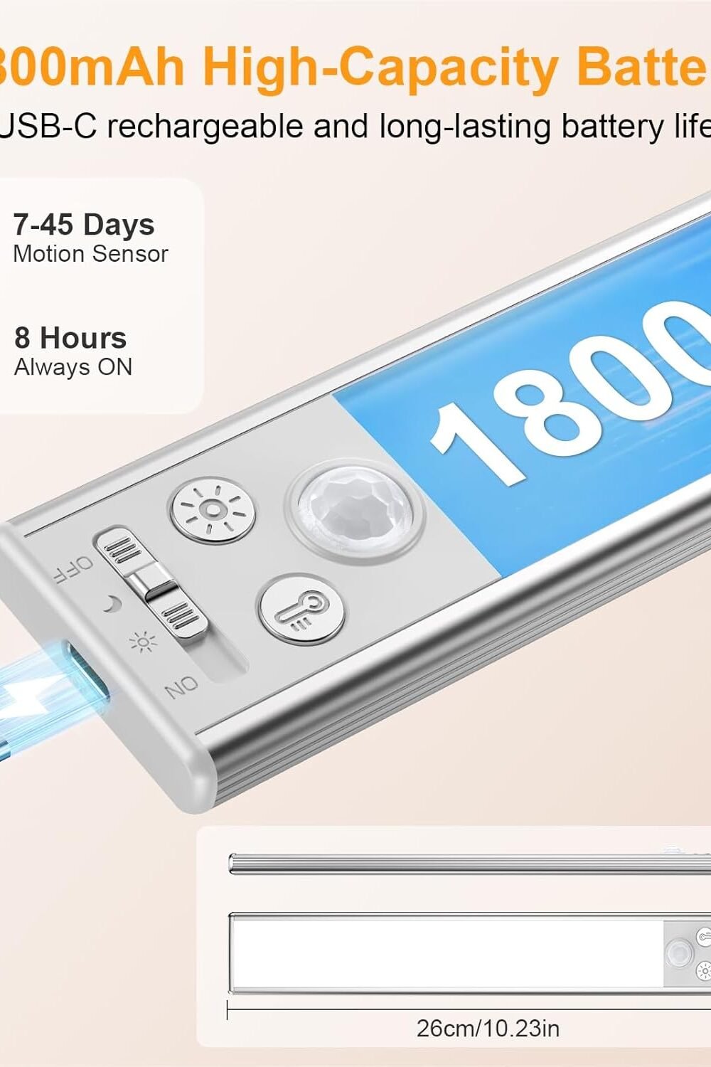 Rechargeable Under Cabet Motion Sensor Lights - Image 8