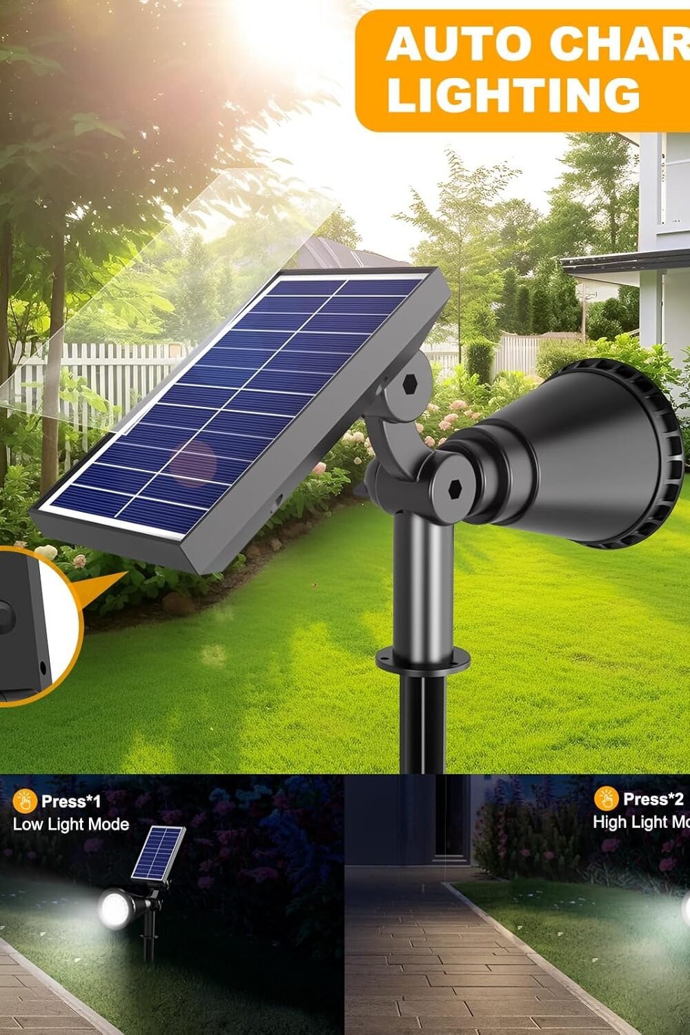 Djustable Solar Spot Lights Outdoor Use - Image 4