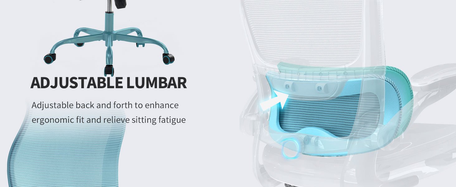 Ergonomic Office Chair with djustable Lumbar Support 585