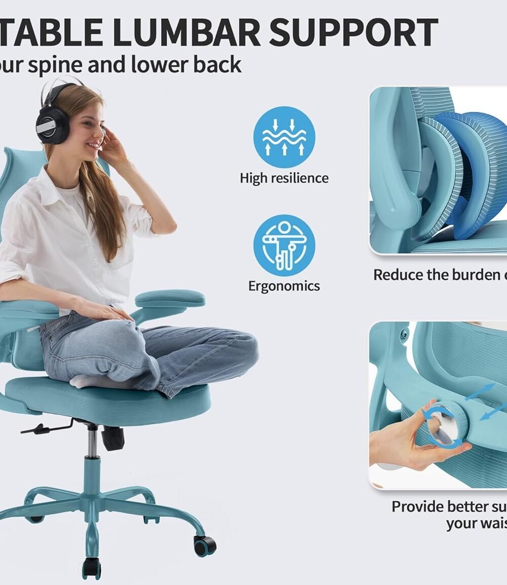 Ergonomic Office Chair with djustable Lumbar Support 3 Ergonomic Office Chair With Djustable Lumbar Support - Image 3