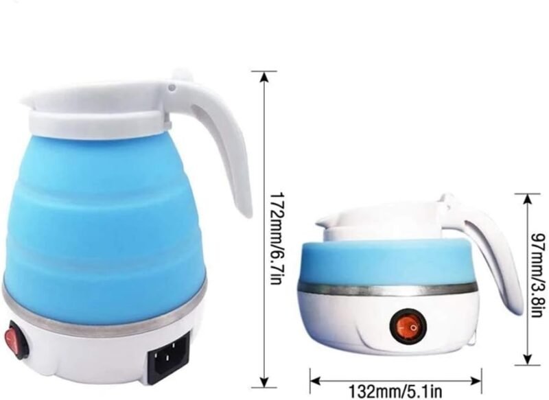 Portable Foldable Electric Kettle - Blue 3 Portable Foldable Electric Kettle - Blue - Image 3