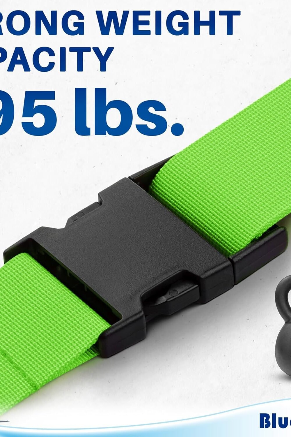 Premium Neon Green Luggage Straps - Djustable - Image 7