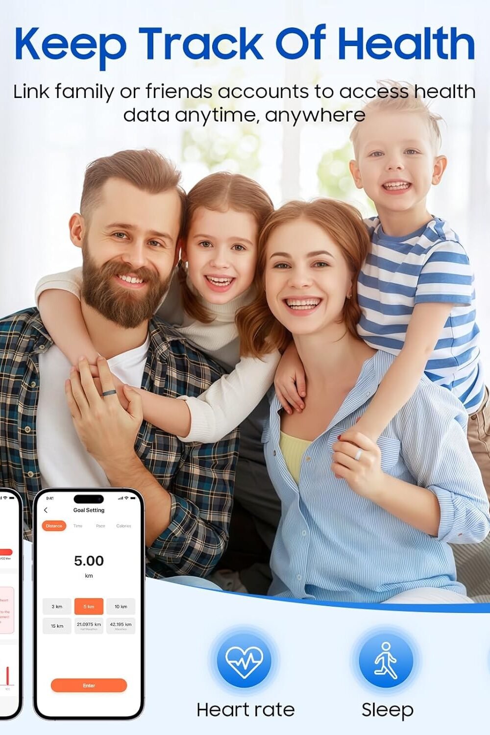 Smart Health Acker With Stress Sleep Monir - Waterproof - Image 3