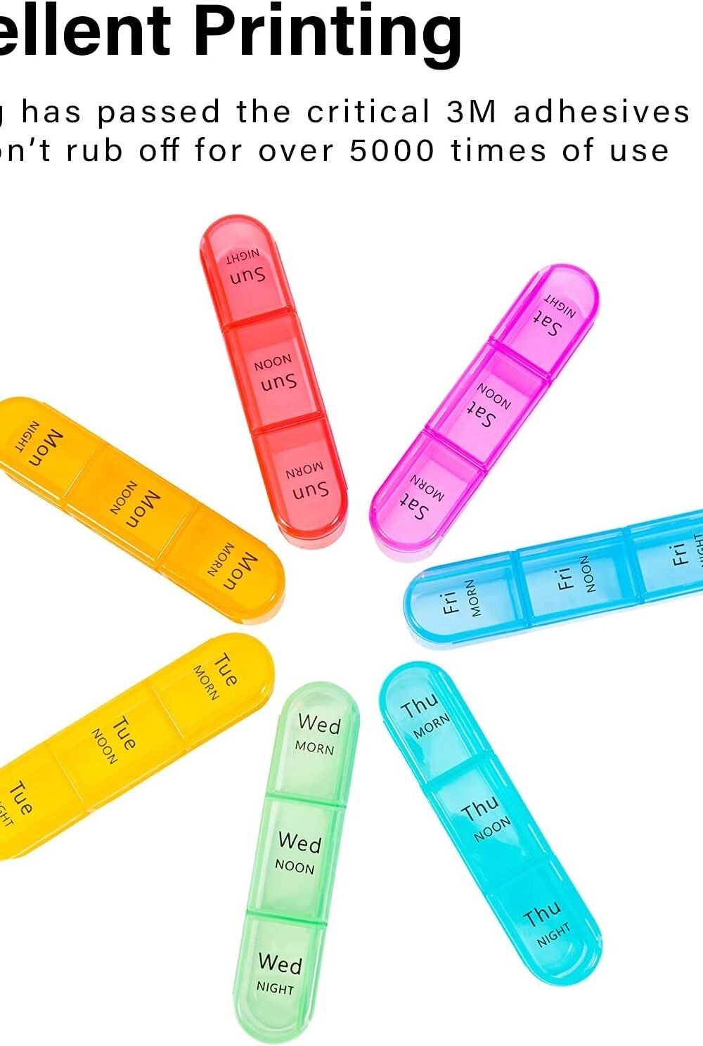 Weekly Pill Organizer Medications Vitams - Image 4
