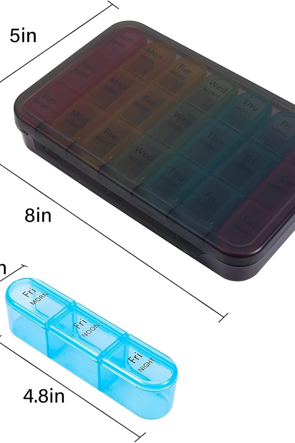 Weekly Pill Organizer Medications Vitams - Image 8