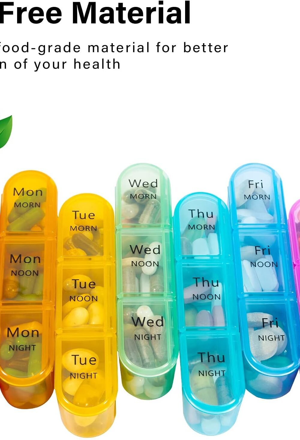 Weekly Pill Organizer Medications Vitams - Image 9