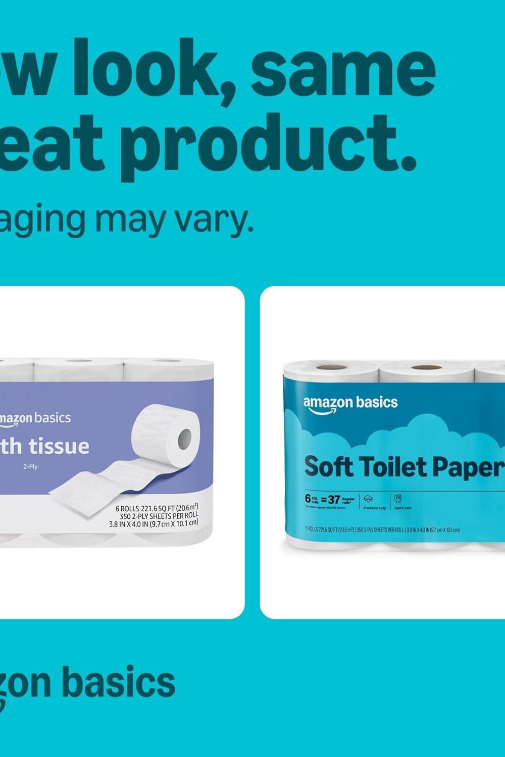 Mazon Basics Soft Ilet Paper Rolls - Septic Safe - Image 3