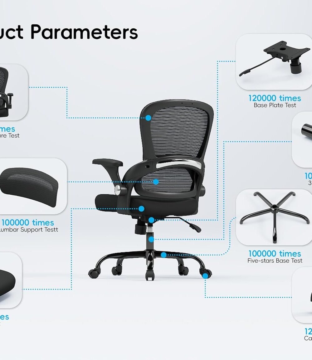 Ergonomic Office Chair With Back Support - Big Tall Design - Image 8