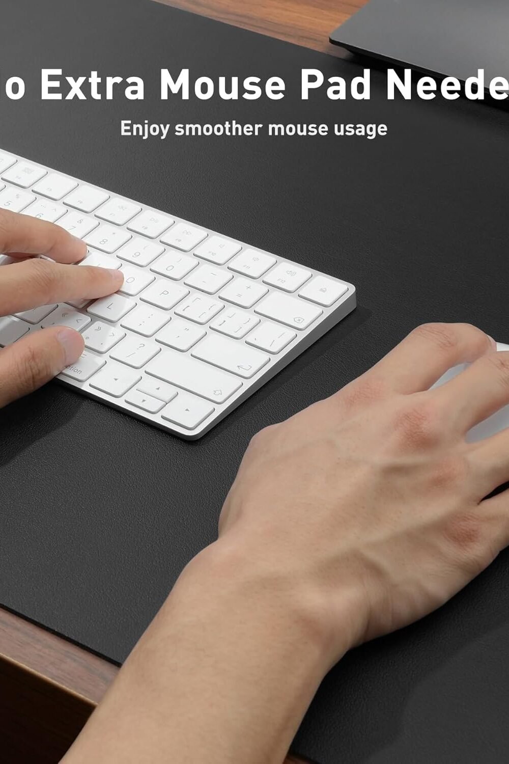 Othia Non-Slip Pu Leather Desk Pad - Black - Image 4