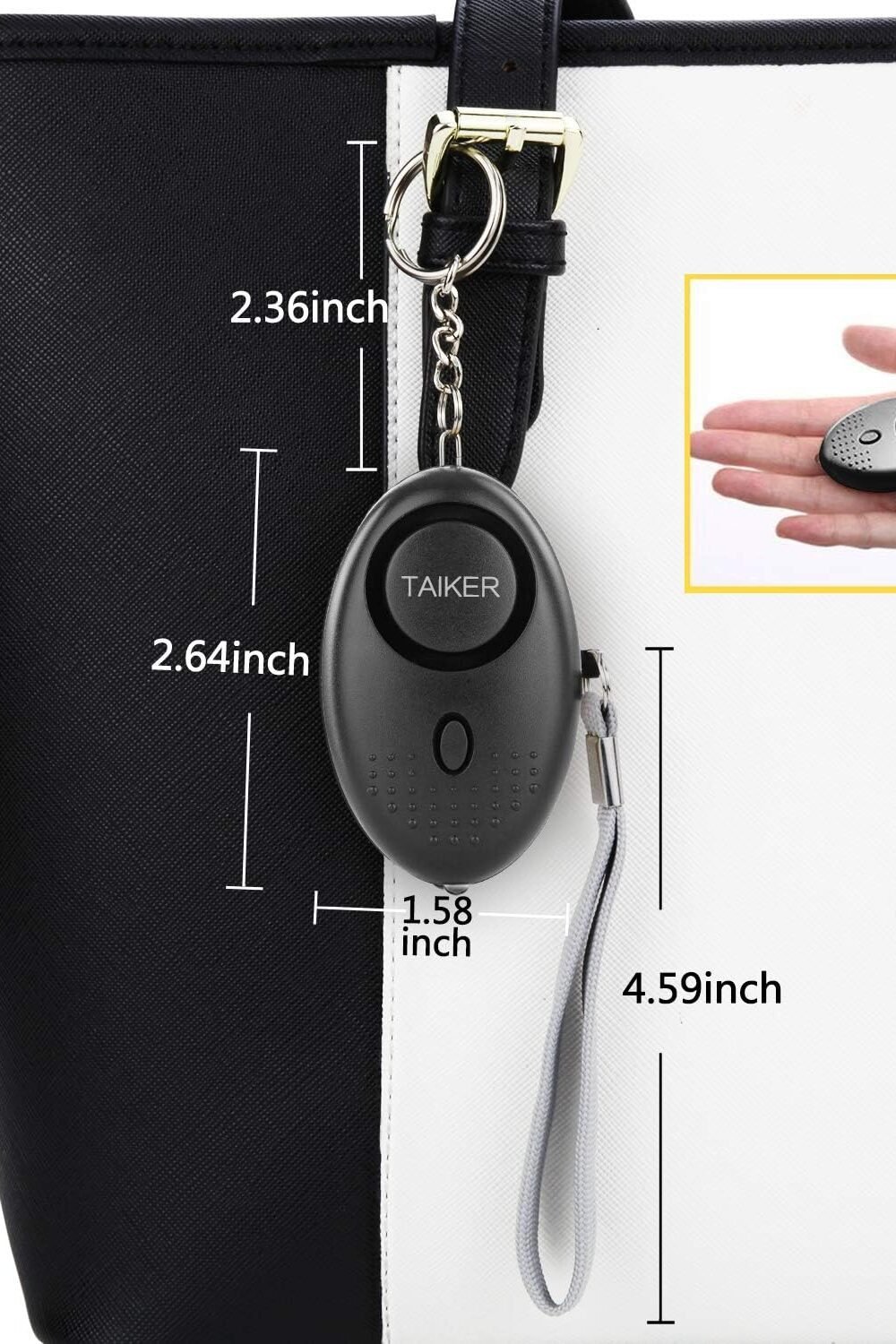 Personal Larm Keycha With Led Light Women And Kids - Image 5