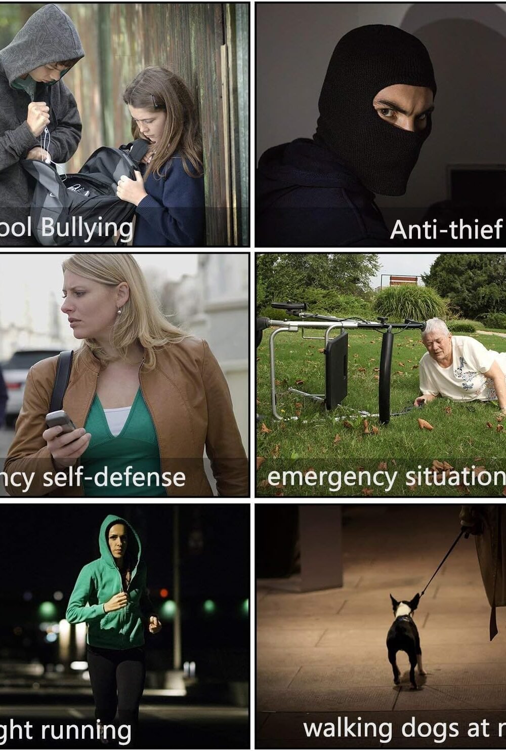 Personal Larm Keycha With Led Light Women And Kids - Image 7