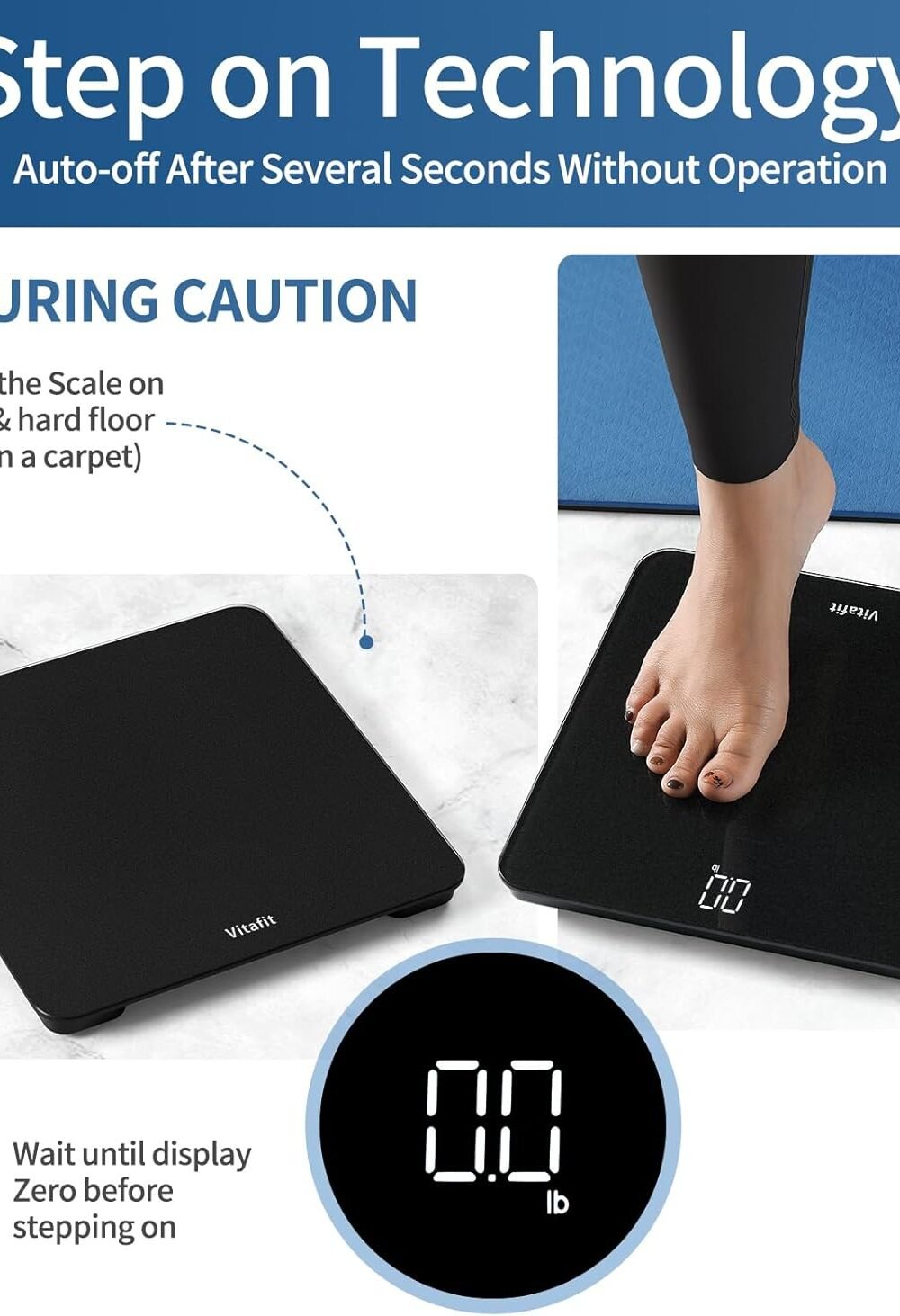 Vitafit Digital Body Weight Scale - High Ccuracy, Led Displa - Image 6