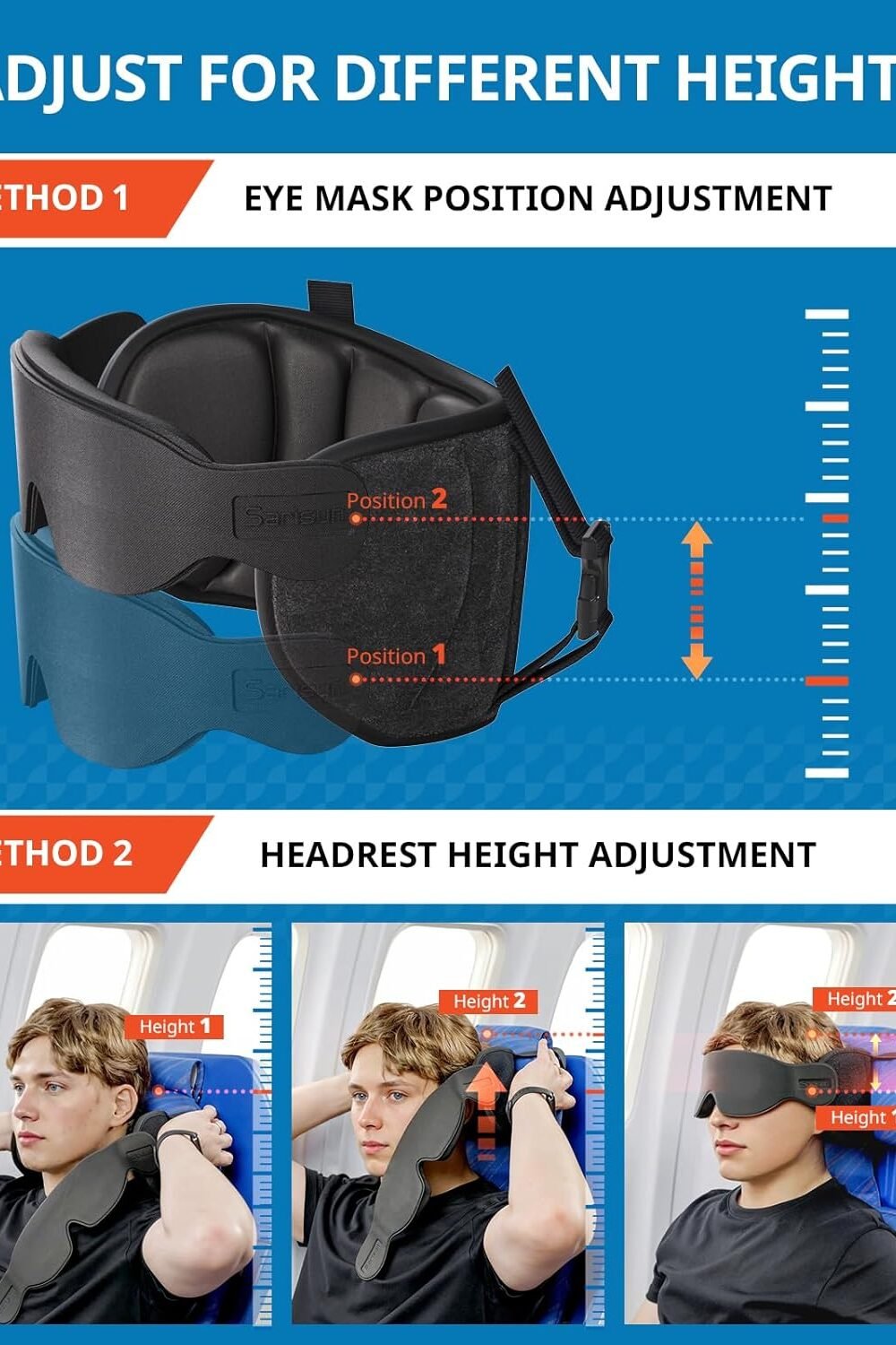 Avel Neck Pillow Sleep Mask Set Long Flights - Image 7